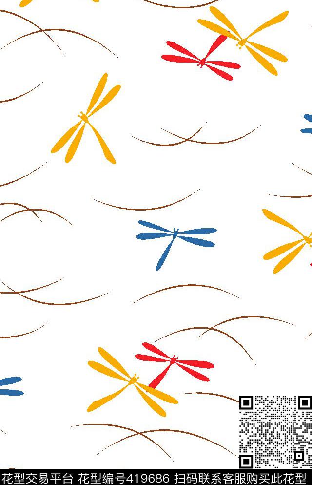 动物壹人行几何动物壹人行欧美风格传统印花华亿平台下载（图片编号: 419686） - 瓦栏（Walan）