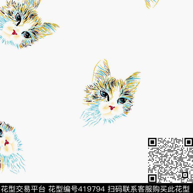 动物壹人行欧美风格传统印花华亿平台下载（图片编号: 419794） - 瓦栏（Walan）