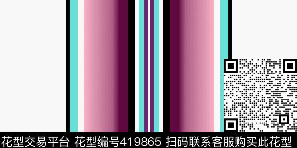 条子壹人行几何花传统印花华亿平台下载（图片编号: 419865） - 瓦栏（Walan）