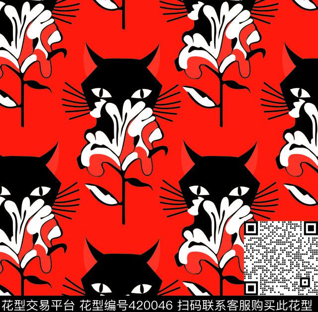 小狐狸传统印花华亿平台下载（图片编号: 420046） - 瓦栏（Walan）