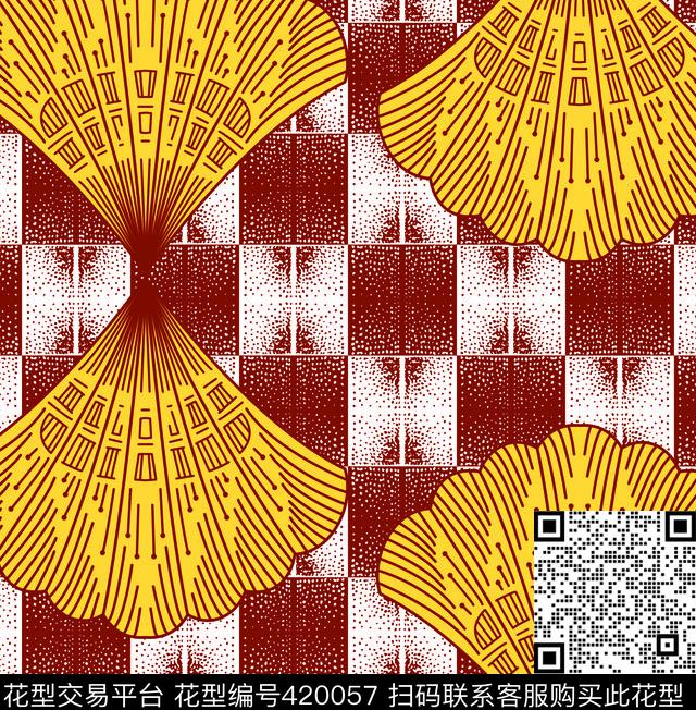 扇传统印花华亿平台下载（图片编号: 420057） - 瓦栏（Walan）