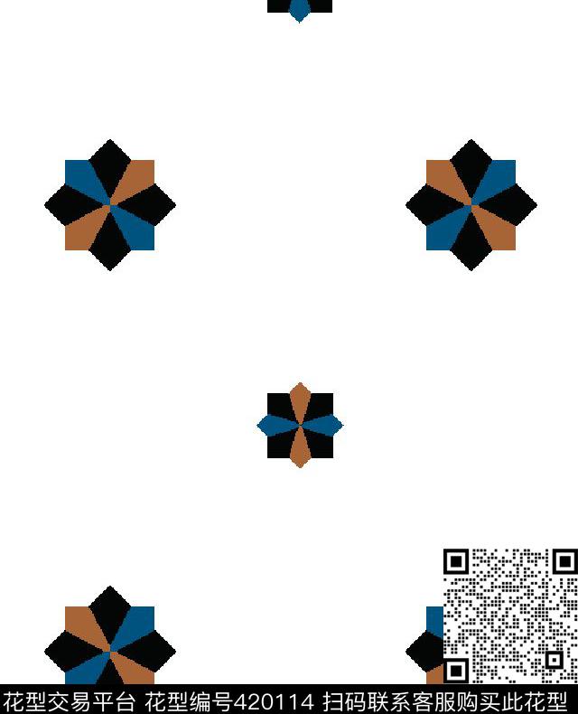 几何传统印花华亿平台下载（图片编号: 420114） - 瓦栏（Walan）