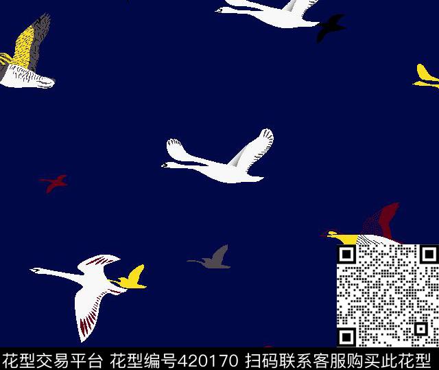 动物壹人行几何动物传统印花华亿平台下载（图片编号: 420170） - 瓦栏（Walan）