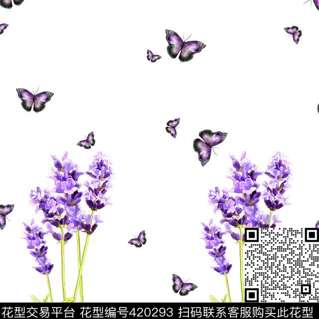 花瓣花卉定向华亿平台系列数码印花华亿平台下载（图片编号: 420293） - 瓦栏（Walan）