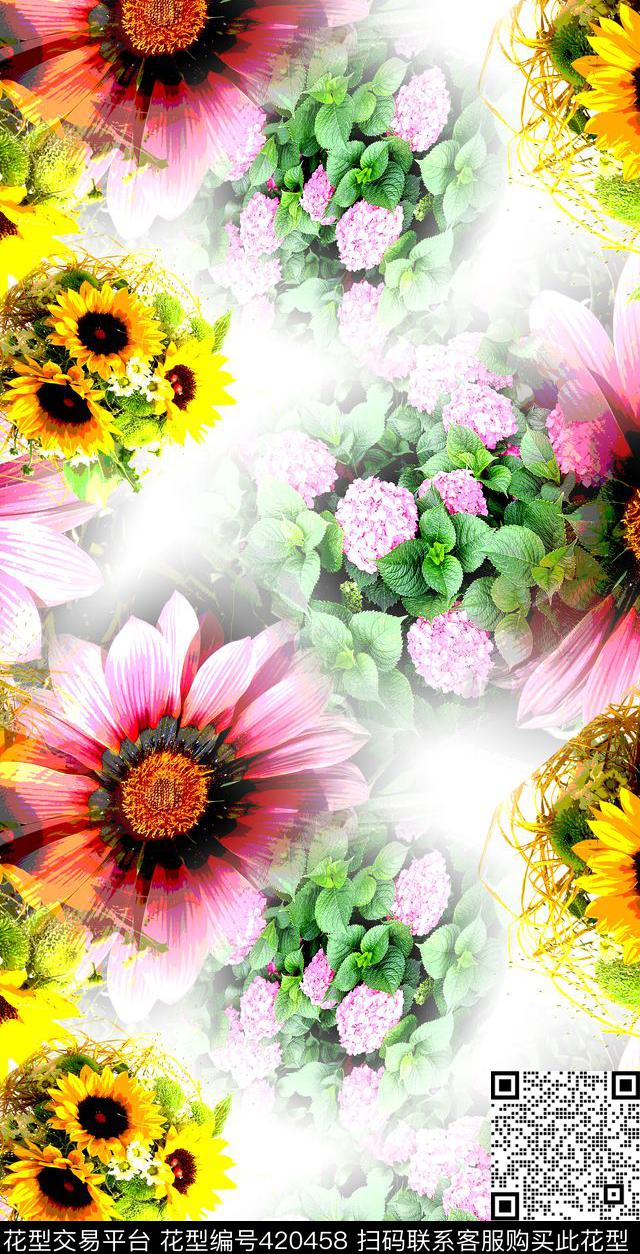 休闲花卉梦幻数码印花华亿平台下载（图片编号: 420458） - 瓦栏（Walan）