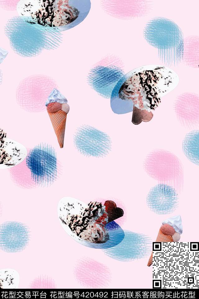 女装四方连续花鸟植物传统印花华亿平台下载（图片编号: 420492） - 瓦栏（Walan）