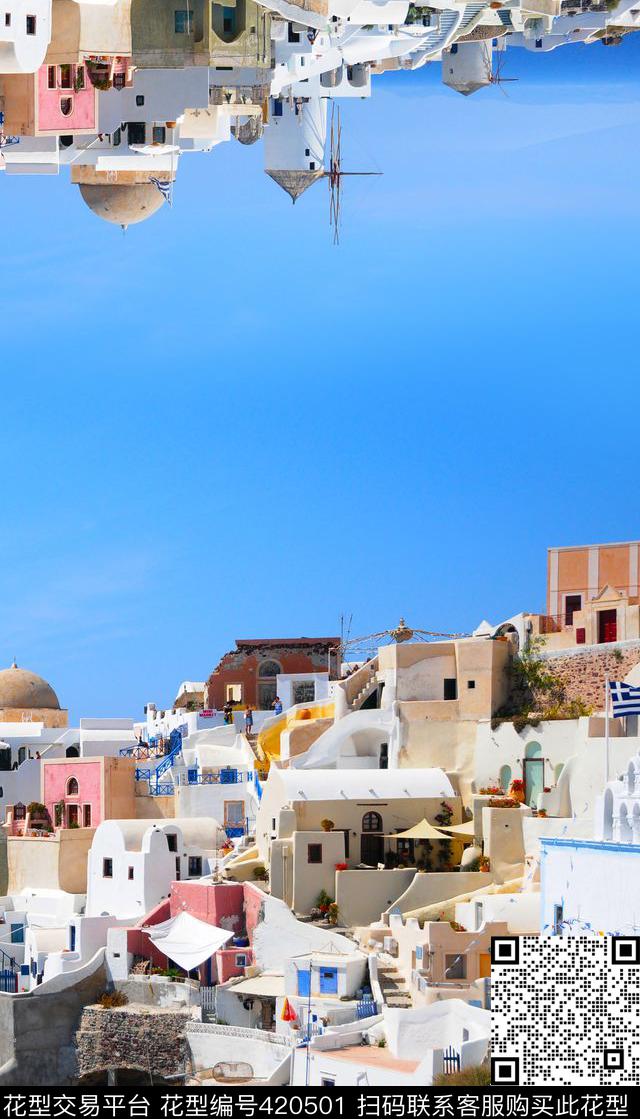 爱情海潮流抽象数码印花华亿平台下载（图片编号: 420501） - 瓦栏（Walan）