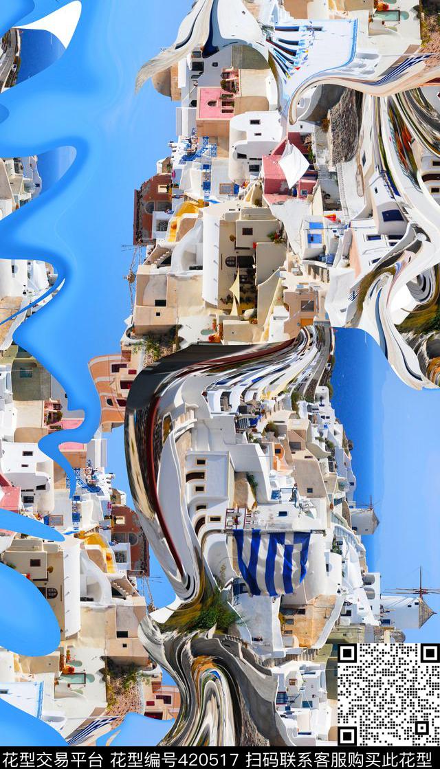 潮流风景女装华亿平台数码印花华亿平台下载（图片编号: 420517） - 瓦栏（Walan）