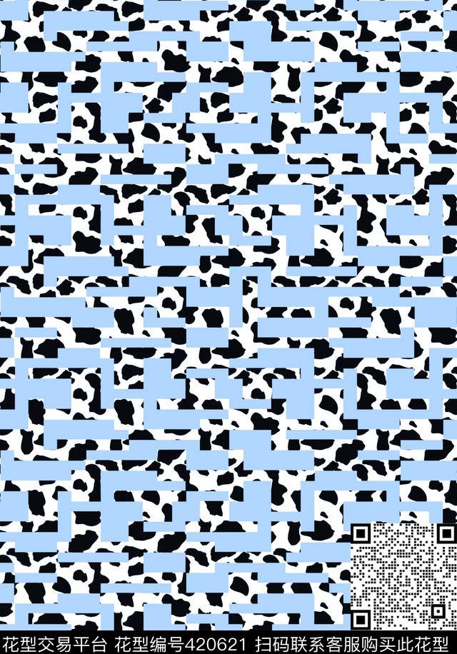 简单简约豹纹传统印花华亿平台下载（图片编号: 420621） - 瓦栏（Walan）