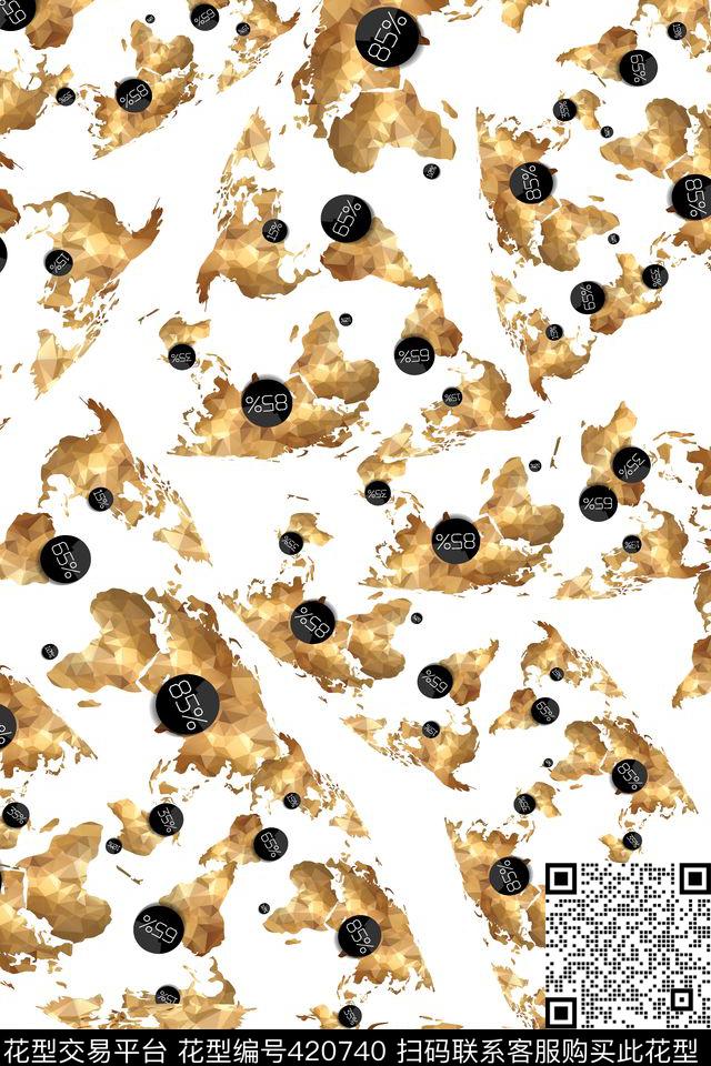 个性土豪金抽象传统印花华亿平台下载（图片编号: 420740） - 瓦栏（Walan）