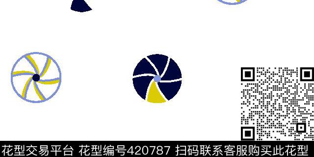 创意圆几何轮子传统印花华亿平台下载（图片编号: 420787） - 瓦栏（Walan）