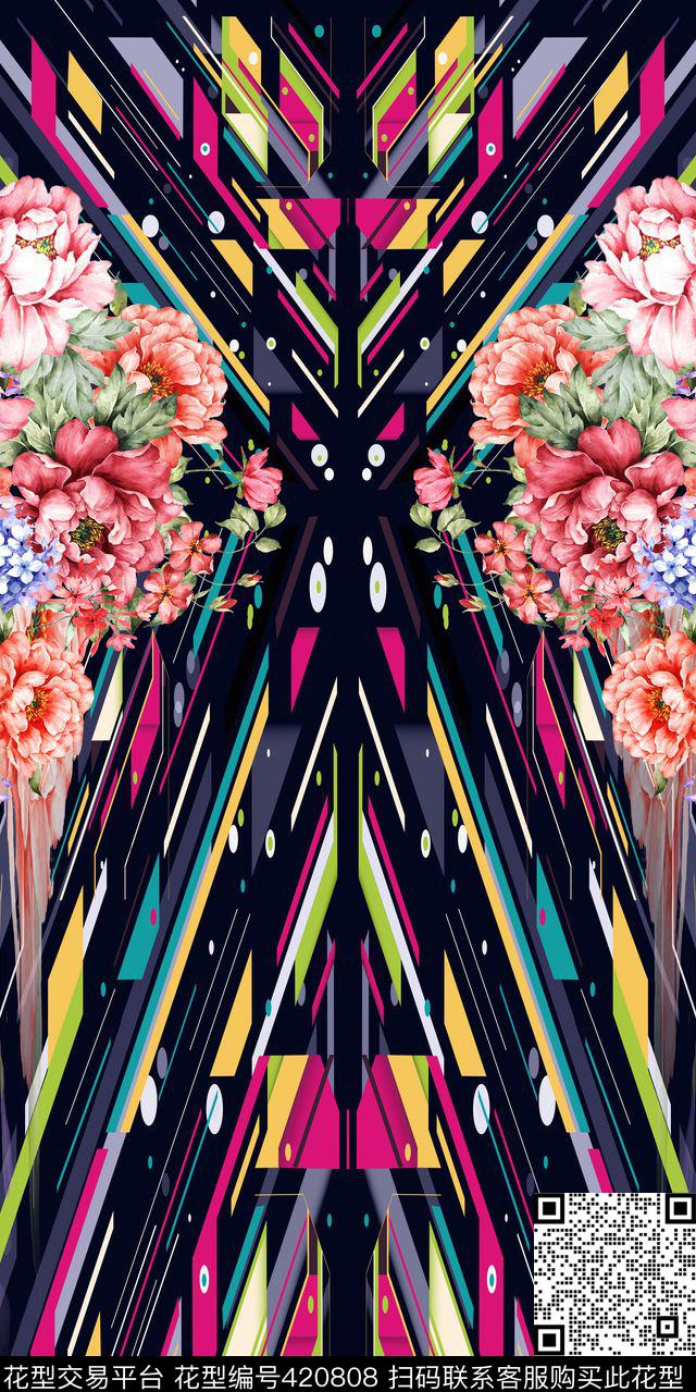 大牌定位花卉数码印花华亿平台下载（图片编号: 420808） - 瓦栏（Walan）