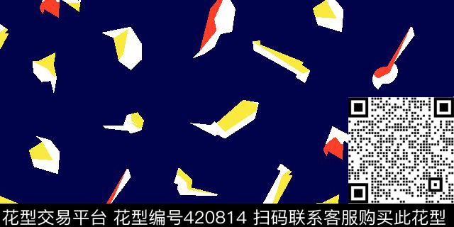 几何清新石头块传统印花华亿平台下载（图片编号: 420814） - 瓦栏（Walan）