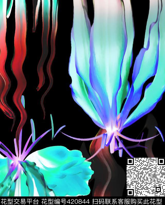 2015秋冬秀场款大牌街数码印花华亿平台下载（图片编号: 420844） - 瓦栏（Walan）