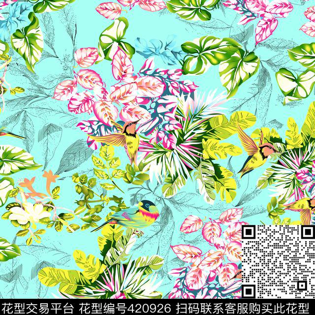 海里生物花花世界沙滩花传统印花华亿平台下载（图片编号: 420926） - 瓦栏（Walan）