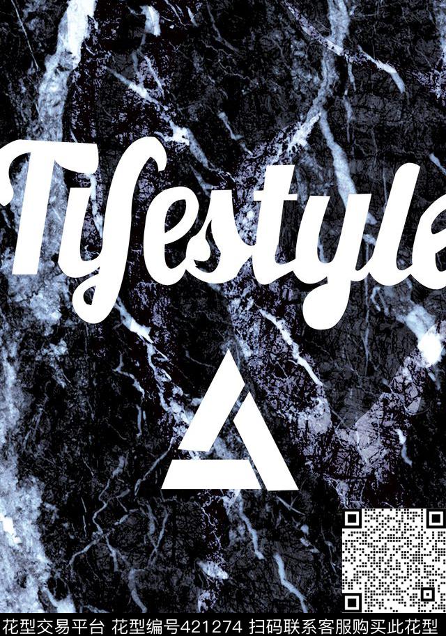 T恤大理石个性数码印花华亿平台下载（图片编号: 421274） - 瓦栏（Walan）