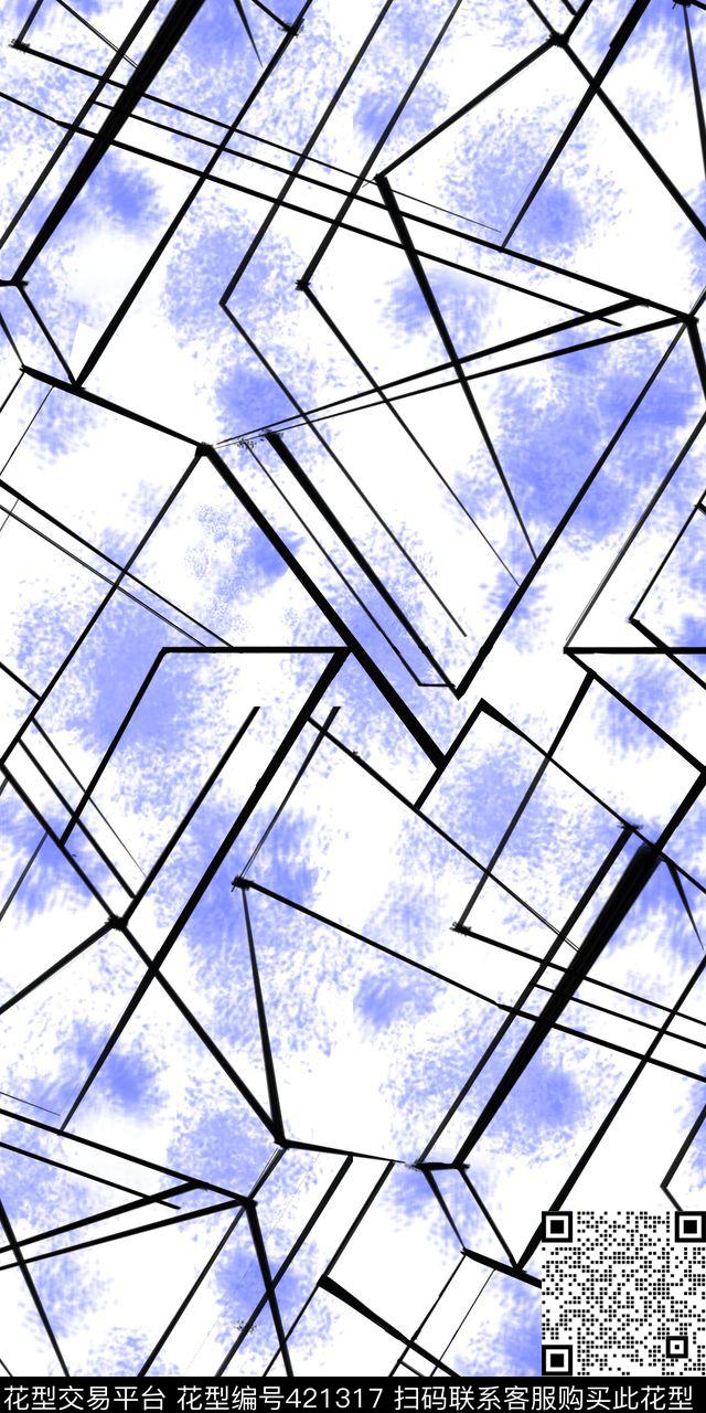 简单大牌抽象几何传统印花华亿平台下载（图片编号: 421317） - 瓦栏（Walan）