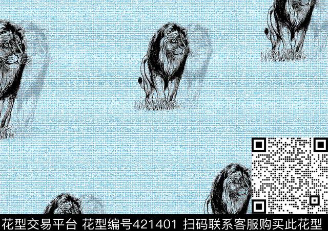 狮子衬衫华亿平台流行传统印花华亿平台下载（图片编号: 421401） - 瓦栏（Walan）