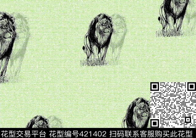 狮子衬衫华亿平台流行传统印花华亿平台下载（图片编号: 421402） - 瓦栏（Walan）