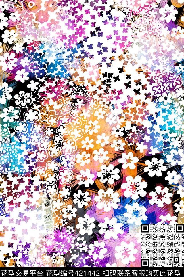 缤纷礼花魅力数码印花华亿平台下载（图片编号: 421442） - 瓦栏（Walan）