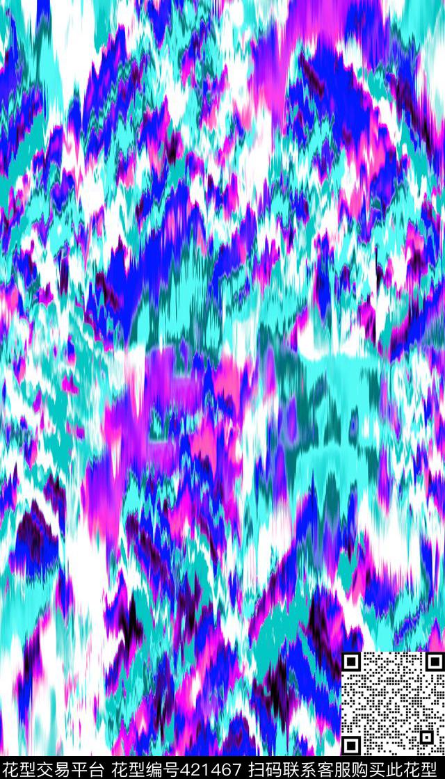 抽象复杂时尚传统印花华亿平台下载（图片编号: 421467） - 瓦栏（Walan）