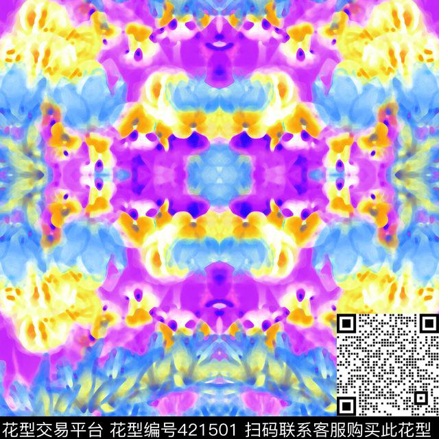 抽象复杂欧式风传统印花华亿平台下载（图片编号: 421501） - 瓦栏（Walan）