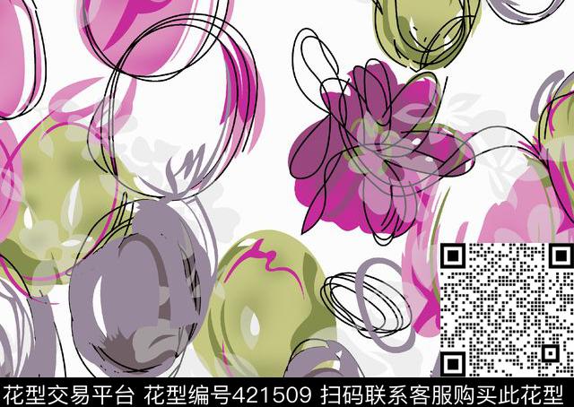 不规则几何清晰自然传统印花华亿平台下载（图片编号: 421509） - 瓦栏（Walan）