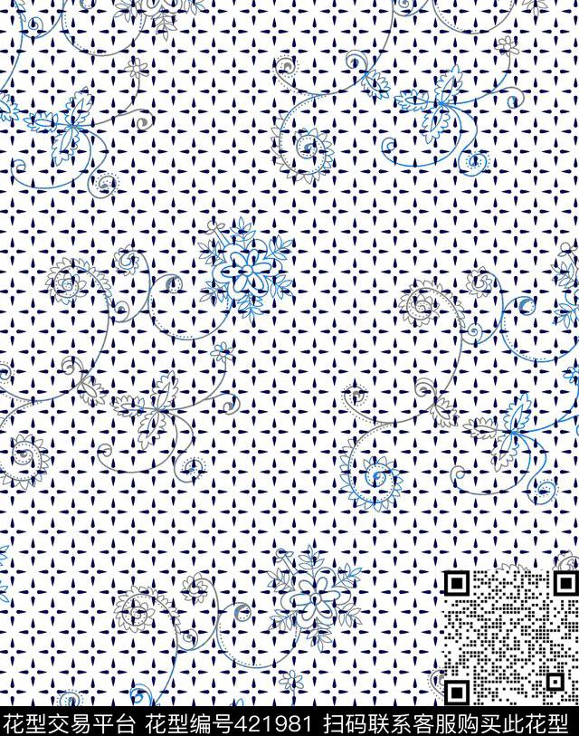 T恤中国风传统印花华亿平台下载（图片编号: 421981） - 瓦栏（Walan）