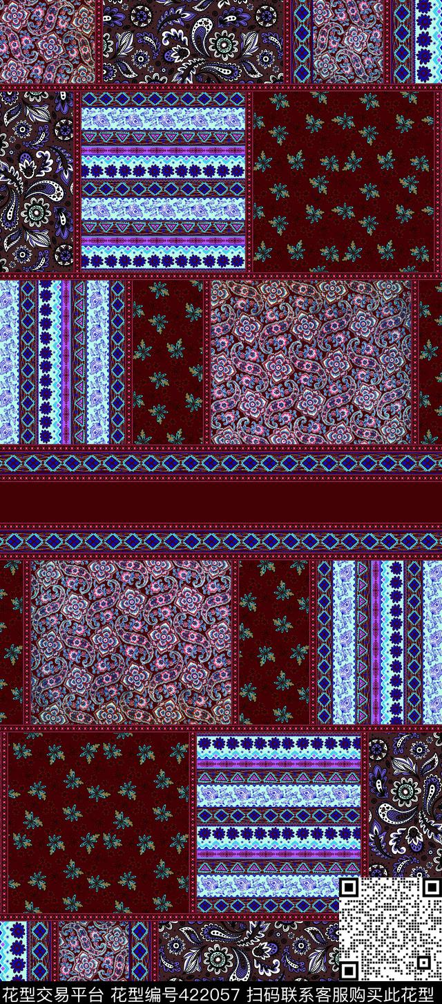 传统华亿平台组合传统纹样民族风传统印花华亿平台下载（图片编号: 422057） - 瓦栏（Walan）