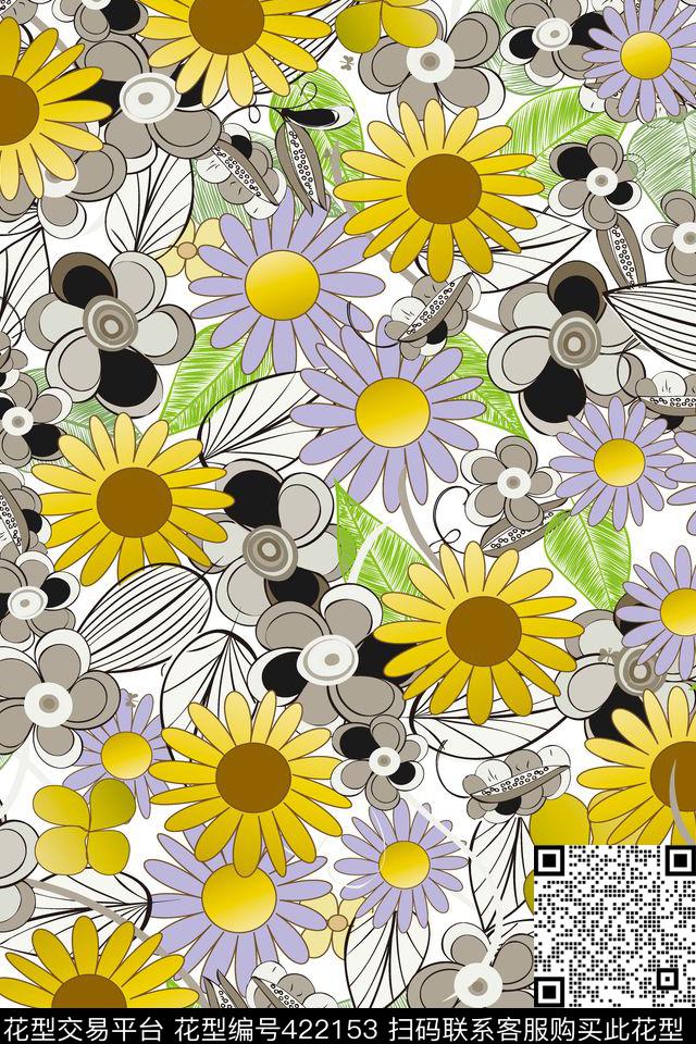 水彩抽象线条传统印花华亿平台下载（图片编号: 422153） - 瓦栏（Walan）