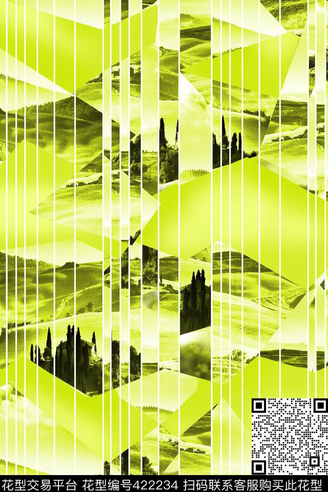 大牌彰显气质风景数码印花华亿平台下载（图片编号: 422234） - 瓦栏（Walan）