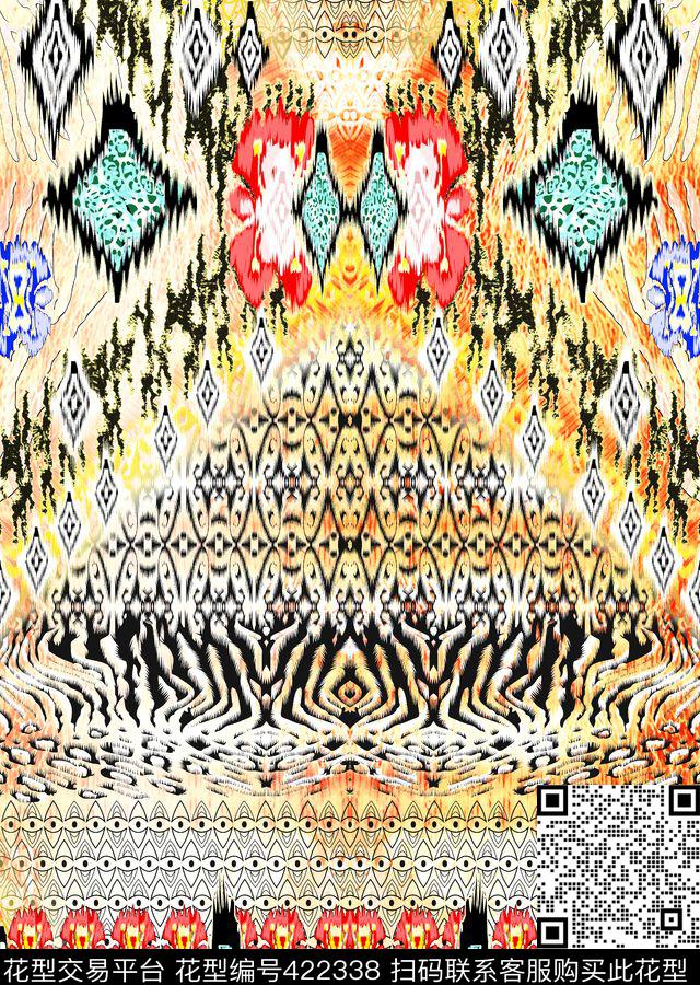 复古欧式风不规则几何传统印花华亿平台下载（图片编号: 422338） - 瓦栏（Walan）