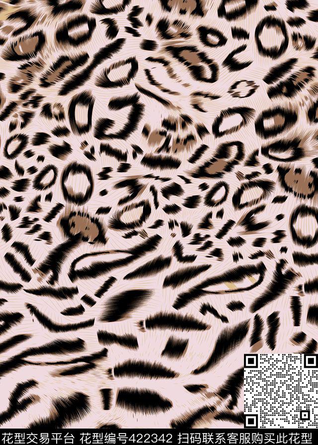 动物纹豹纹组合散排豹纹传统印花华亿平台下载（图片编号: 422342） - 瓦栏（Walan）
