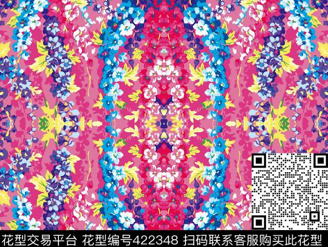 复古花夲几何形的排列传统印花华亿平台下载（图片编号: 422348） - 瓦栏（Walan）