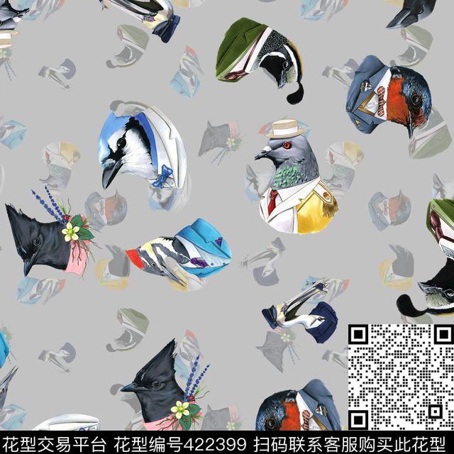 潮流复古清新数码印花华亿平台下载（图片编号: 422399） - 瓦栏（Walan）