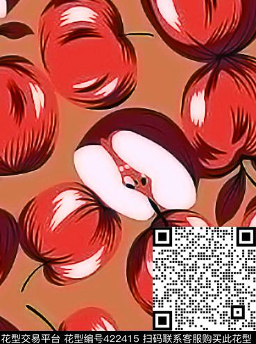 古朴苹果活泼传统印花华亿平台下载（图片编号: 422415） - 瓦栏（Walan）