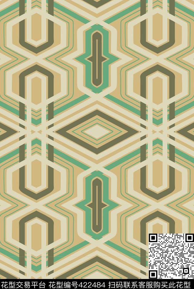 复古图案奢华传统印花华亿平台下载（图片编号: 422484） - 瓦栏（Walan）