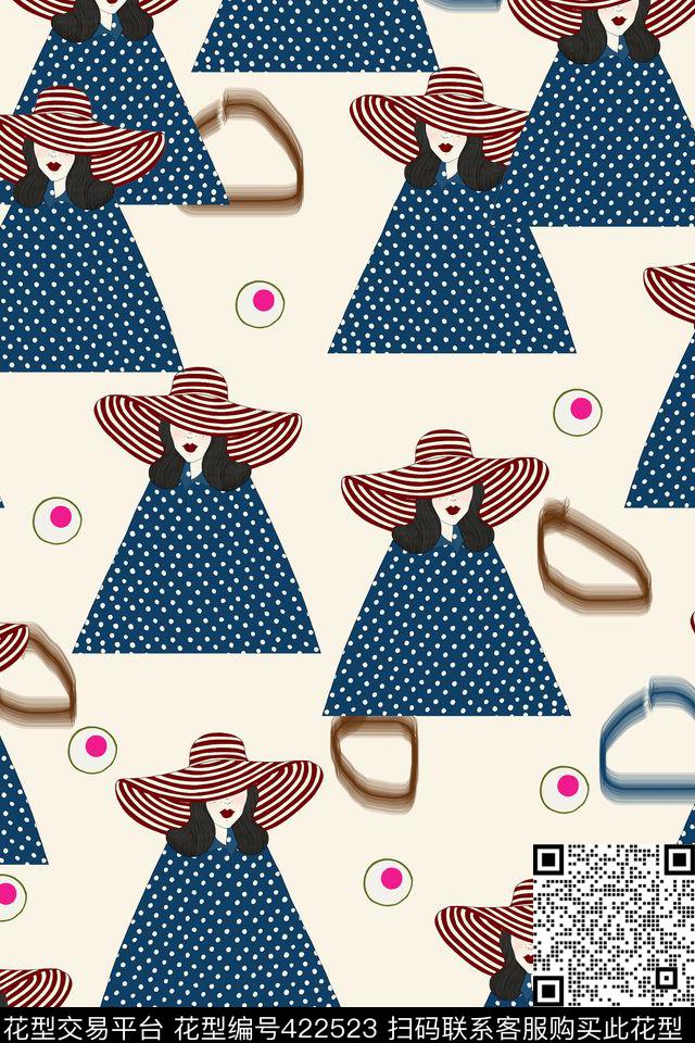 女装四方连续花鸟植物数码印花华亿平台下载（图片编号: 422523） - 瓦栏（Walan）