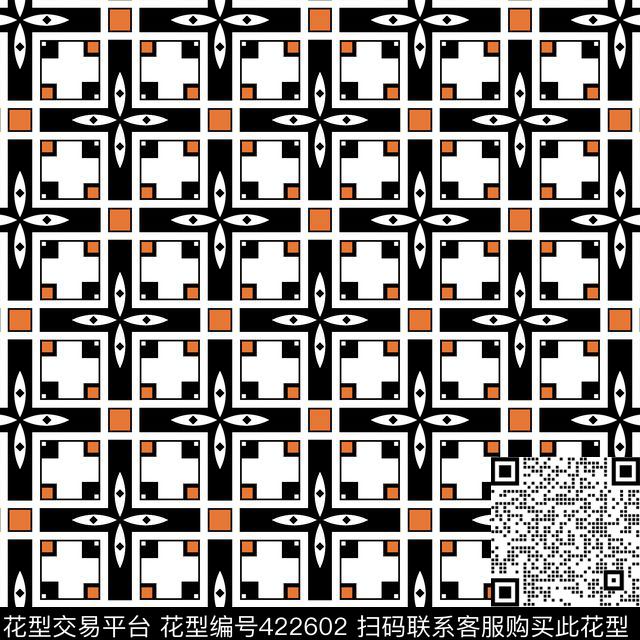 时尚简约清新传统印花华亿平台下载（图片编号: 422602） - 瓦栏（Walan）