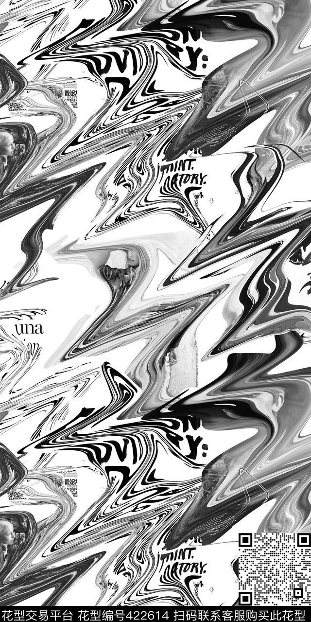 扭扭风大牌杂志创意时尚类数码印花华亿平台下载（图片编号: 422614） - 瓦栏（Walan）