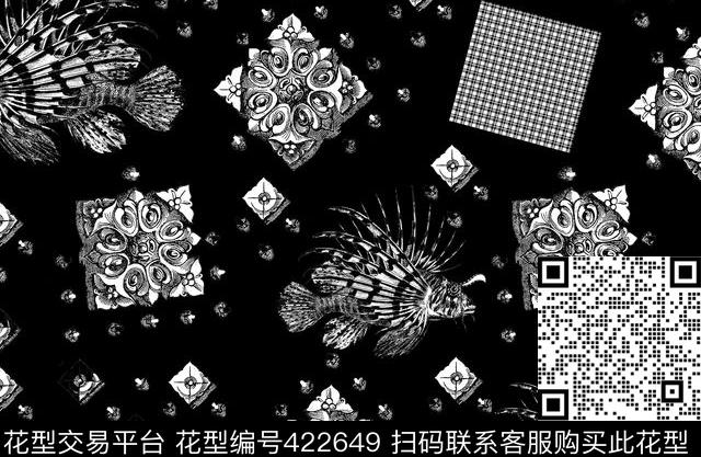 复古插画黑白男装传统印花华亿平台下载（图片编号: 422649） - 瓦栏（Walan）