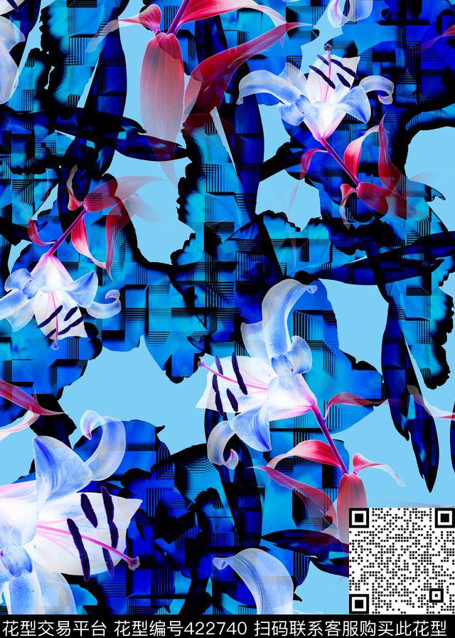 抽象机理原创数码印花华亿平台下载（图片编号: 422740） - 瓦栏（Walan）