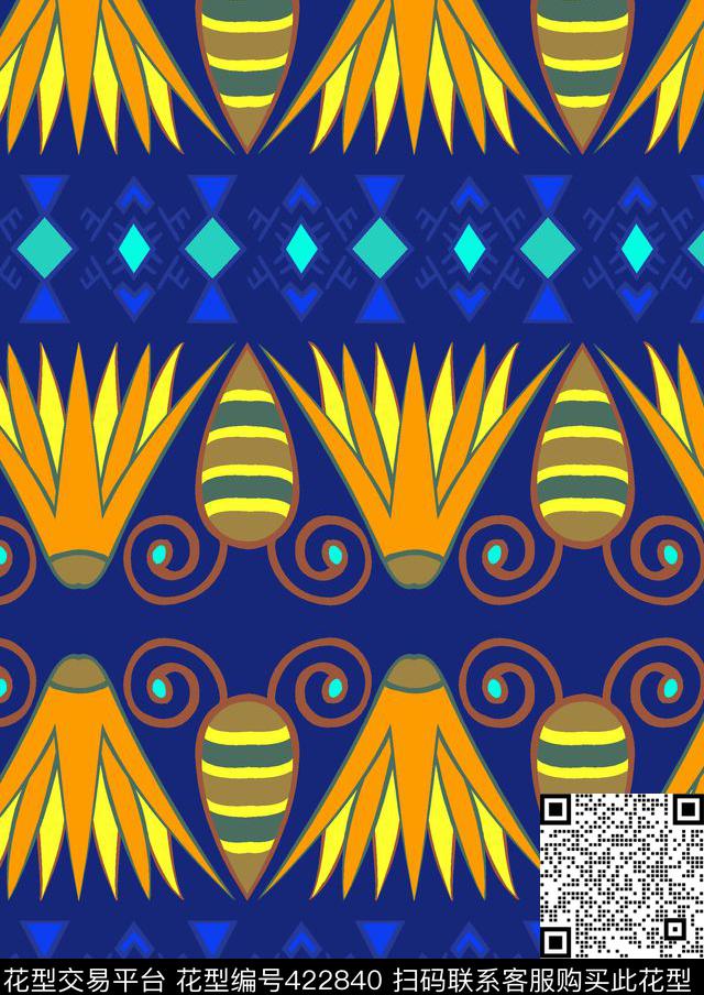 几何及传统元素中东传统印花华亿平台下载（图片编号: 422840） - 瓦栏（Walan）