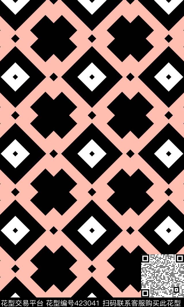 复古欧美菱形传统印花华亿平台下载（图片编号: 423041） - 瓦栏（Walan）