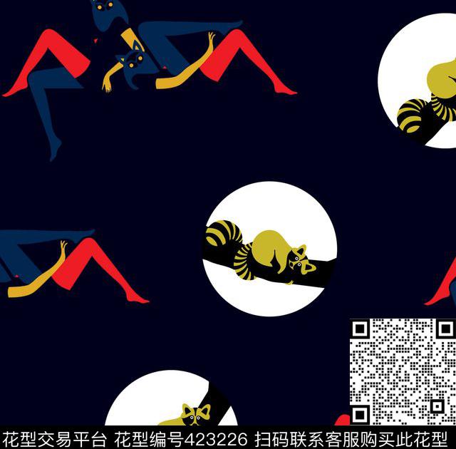 动物个性时尚传统印花华亿平台下载（图片编号: 423226） - 瓦栏（Walan）