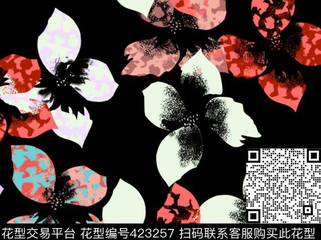 流行短裙甜美数码印花华亿平台下载（图片编号: 423257） - 瓦栏（Walan）