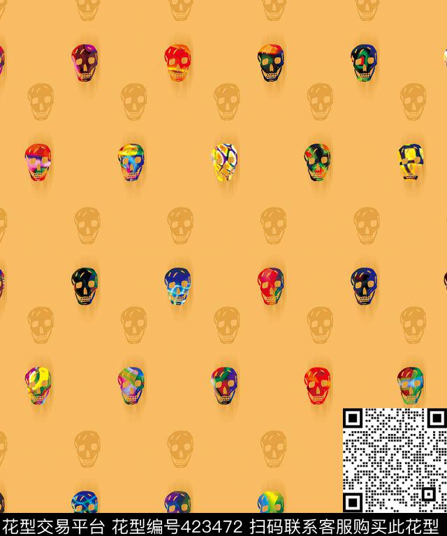 大牌时尚简约印花流行时尚数码印花华亿平台下载（图片编号: 423472） - 瓦栏（Walan）