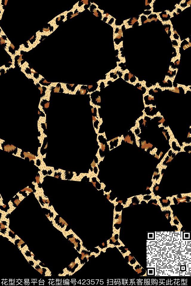 豹纹裂痕网纹传统印花华亿平台下载（图片编号: 423575） - 瓦栏（Walan）