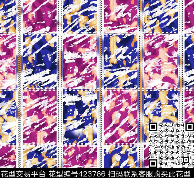 数码乱花几何图数码印花华亿平台下载（图片编号: 423766） - 瓦栏（Walan）