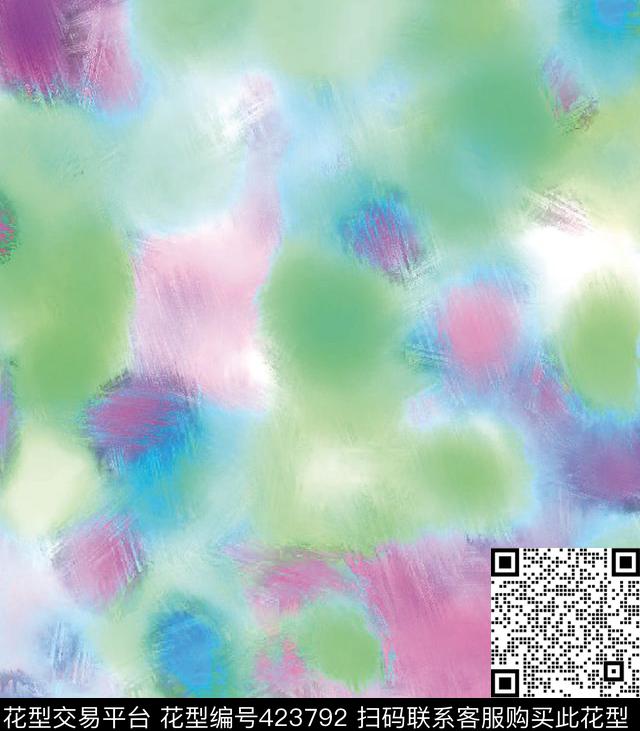 不规则梦幻波西米亚数码印花华亿平台下载（图片编号: 423792） - 瓦栏（Walan）